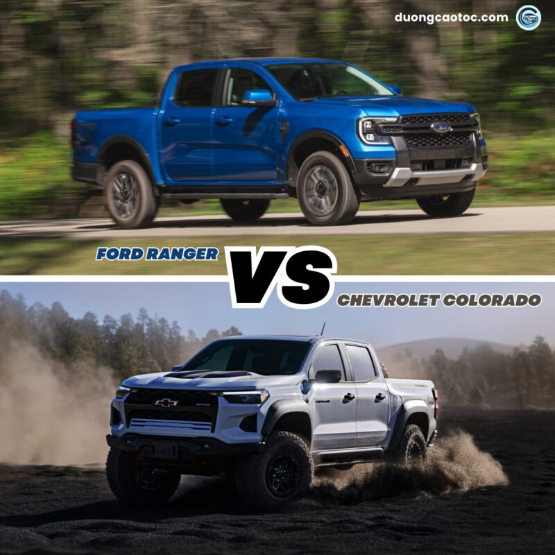 So sánh Ford Ranger và Chevrolet Colorado