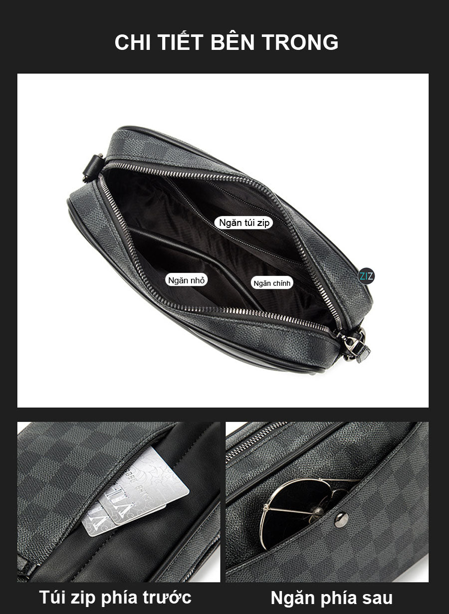 Túi đeo chéo đa năng, ngăn chứa rộng rãi, phù hợp cho cả nam và nữ, là phụ kiện lý tưởng cho những chuyến đi ngắn ngày